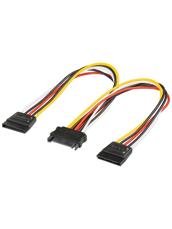 Pro SATA-voeding Cable x2 - 0.20m