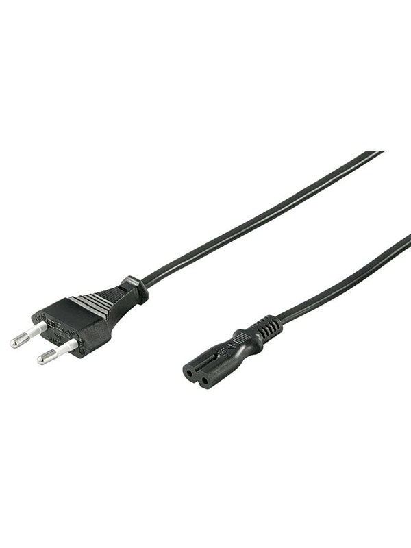 Pro Voedingskabel C7 (2 pins) - Zwart - 3m - Recht