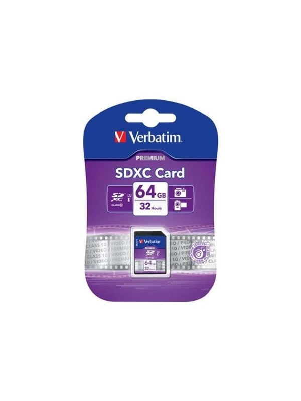 Verbatim Premium Serie - Geheugenkaart - 64GB - Class 10 - 90 MB/s