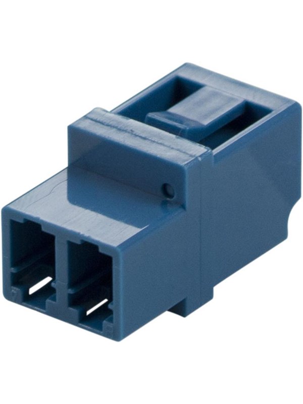 Deltaco FBP-1044 Snap-in fiber mating sleeve 2xLC-LC Single mode duplex