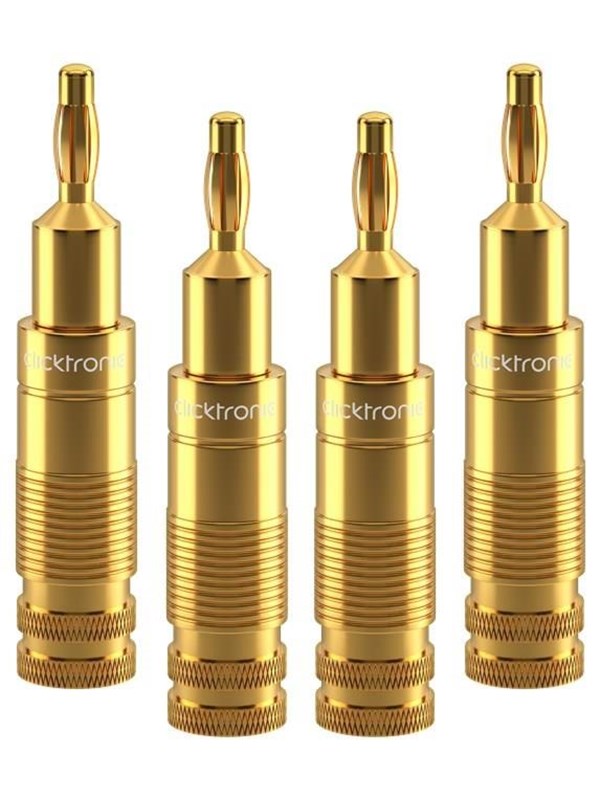 ClickTronic Bananenstekker - 4 stuks