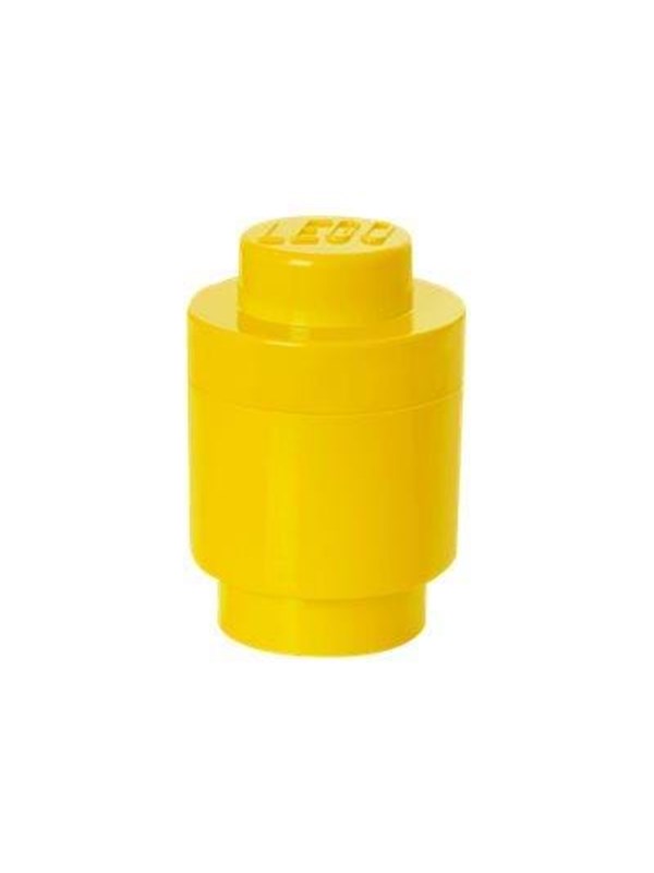 Lego - Opbergbox Brick 1 Rond - Polypropyleen - Geel