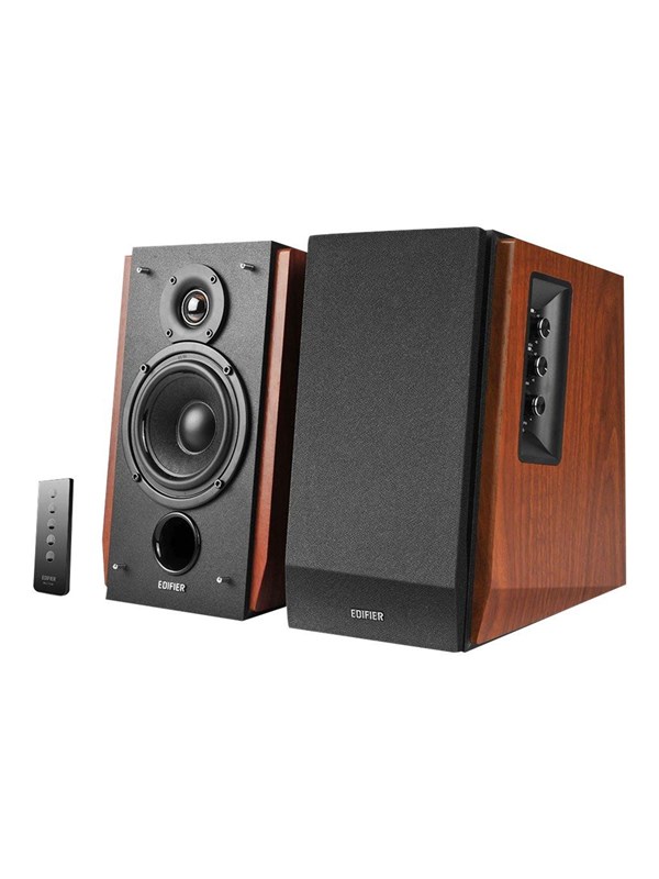 Edifier R1700BT - 4" Bluetooth Bookshelf Speakers - 66W - Brown