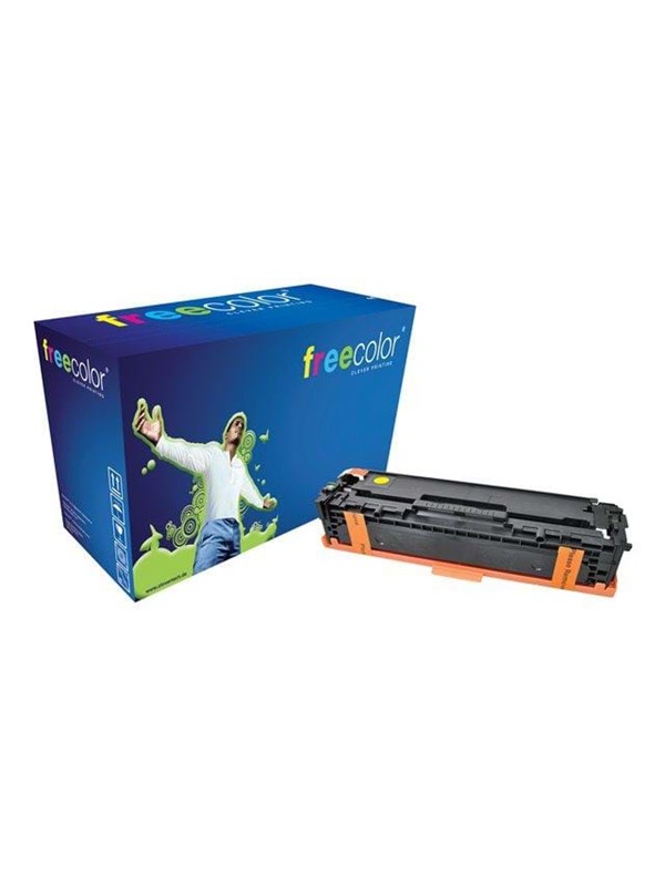 Freecolor - Vervangt HP 128A (CE322A) Toner - Geel - 1.300 pagina's - Compatible