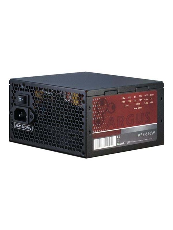 Inter-Tech Argus APS-620W Voeding - 620 Watt - 120 mm - ATX - 80 Plus