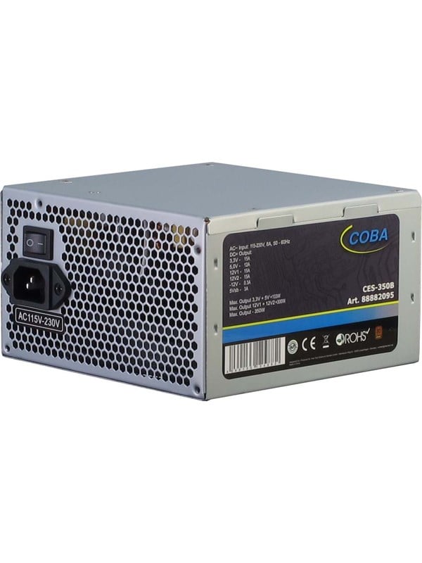 Inter-Tech Coba CES-350B Voeding - 350 Watt - 120 mm - ATX - 80 Plus 80 PLUS Bronze
