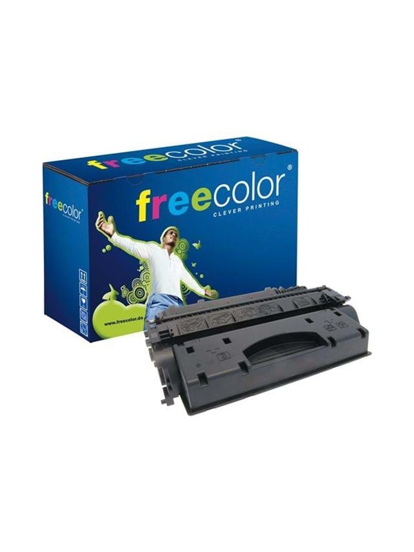 Freecolor - Vervangt HP 05X (CE505X) Toner - Zwart - 6.500 pagina's - Compatible