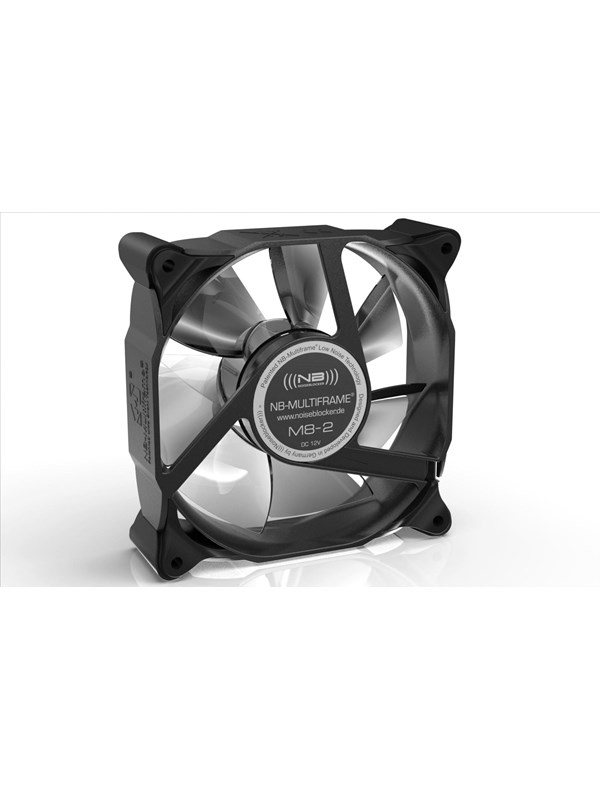 Blacknoise Multiframe M8-S3 HS - Case ventilator - 80mm - Zwart met witte vleugels - 19 dBA