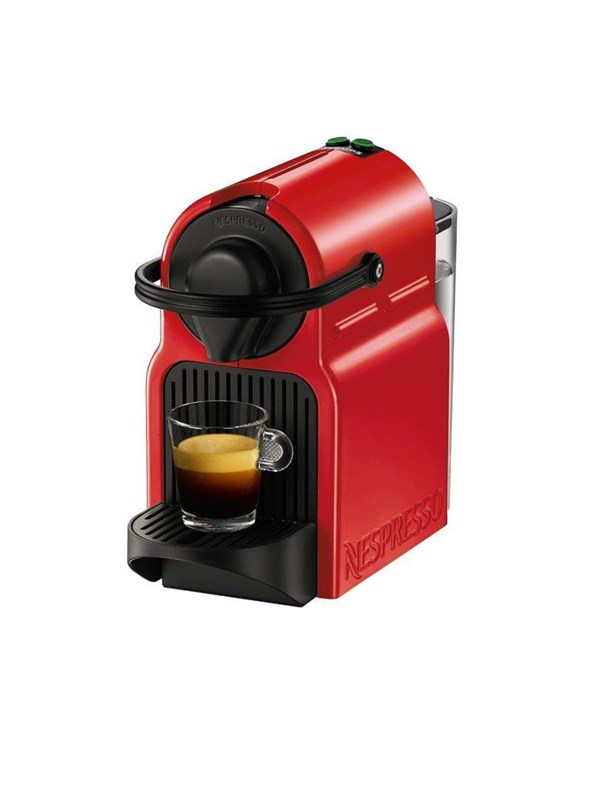 Krups Nespresso Inissia XN1005 - Koffiecupmachine - Rood - Compact - Energiezuinig - Voor Nespresso Cups