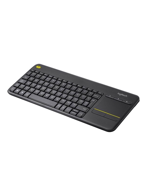 Logitech K400 Plus Draadloos Touch Zwart - UK - Toetsenbord - Engels (VK) - Zwart
