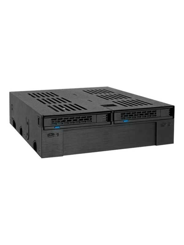 Icy Dock MB322SP-B HDD-/SSD-behuizing 2.5/3.5'' Zwart storage drive enclosure