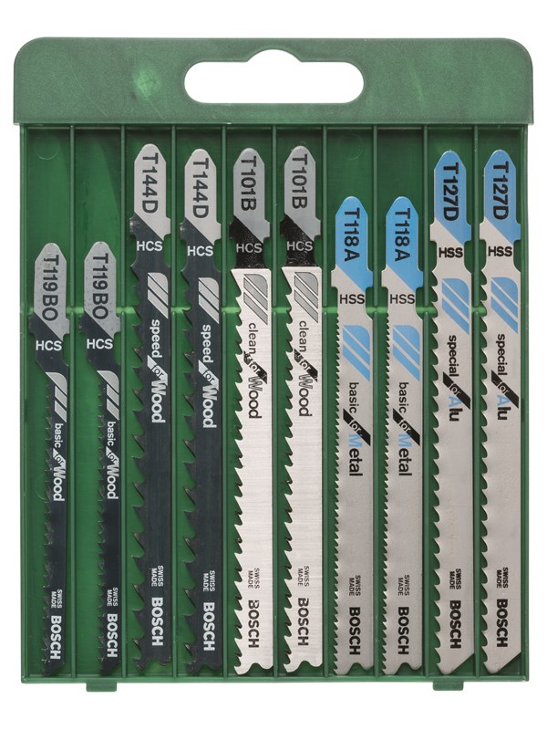 Bosch 10-piece jigsaw "WM" blade set