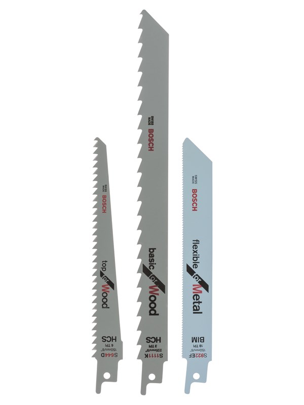 Bosch 3-piece "WM" Sabre saw Blade set