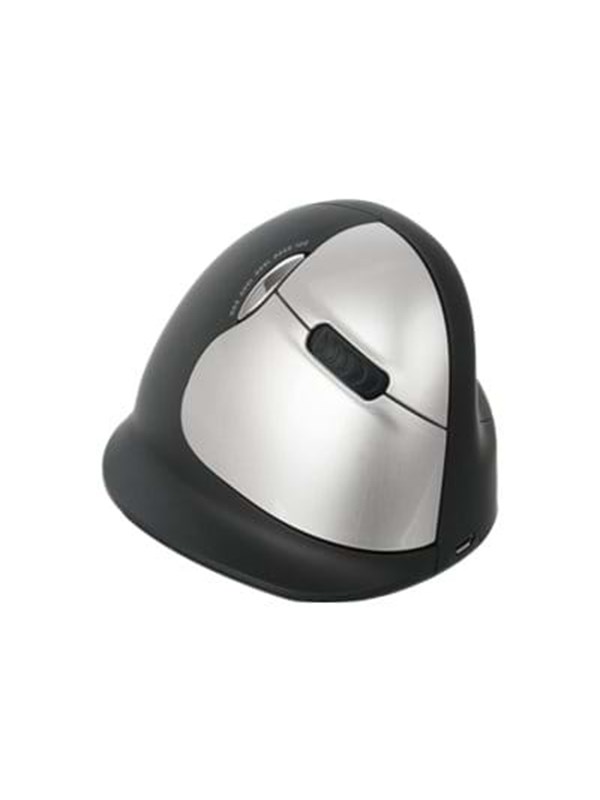 R-Go Tools R-Go HE Mouse Vertical Mouse Wireless Right - Ergonomische muis - 5 knoppen - Zilver