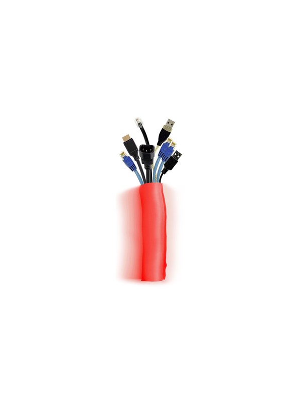 Multibrackets M Universal Cable Sock Self Wrapping 40mm Red 25m