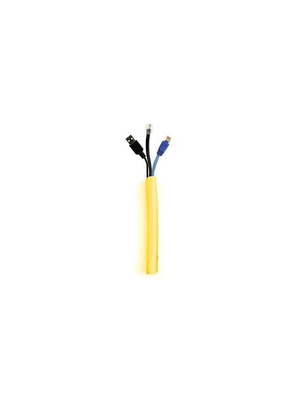 Multibrackets M Universal Cable Sock Self Wrapping 19mm Yellow 25m