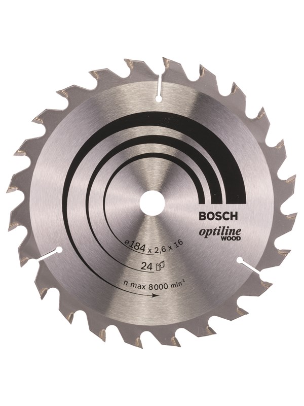 Bosch RUNDSAVKL.OPTILINE 184X2.6X16MM 24T