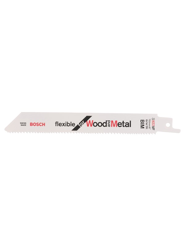 Bosch - Reciprozaagblad S 922 VF Flexible for Wood and Metal - 5 stuks