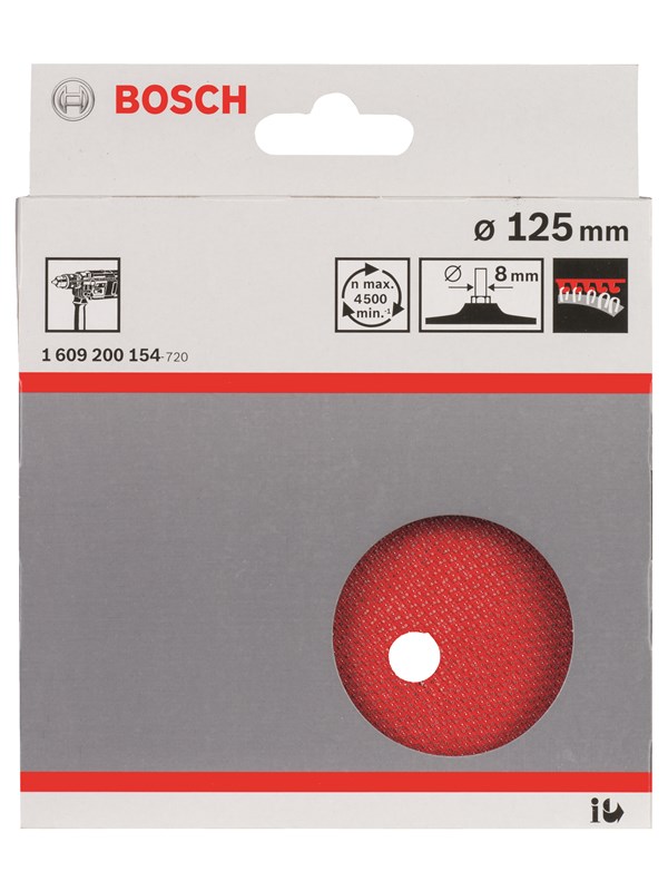 Bosch BAGSKIVE 125MM VELCRO