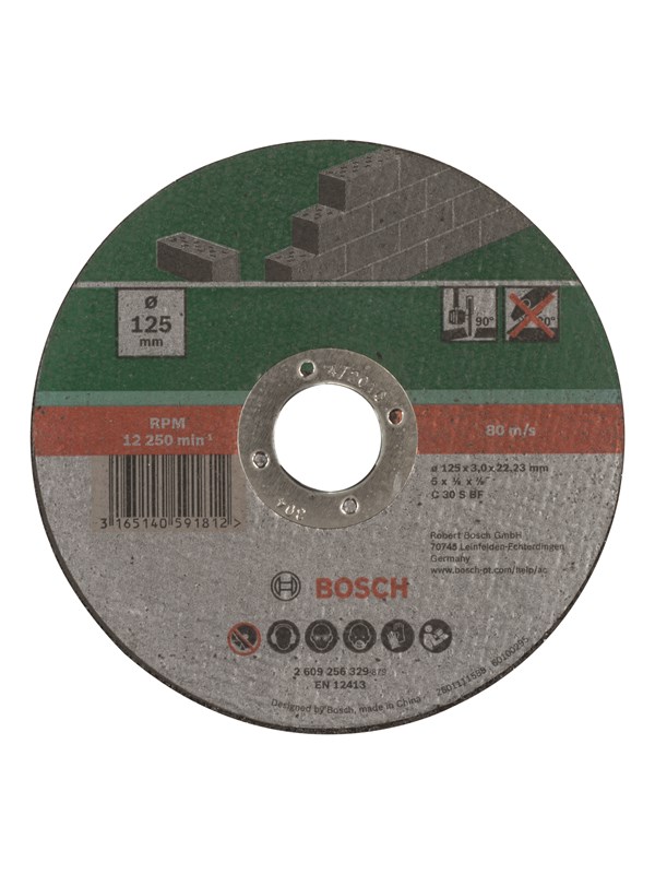 Bosch SKÆRESKIVE STEN 125X2.5MM LIGE
