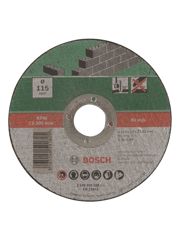 Bosch SKÆRESKIVE STEN 115X2.5MM LIGE