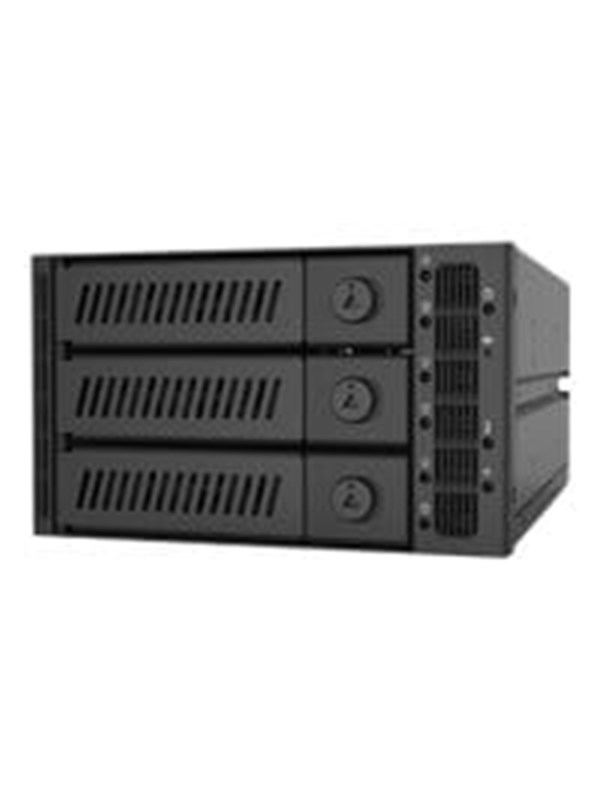 Chieftec SATA Backplane 2x5.25 3x SATA/SAS HDDs/SSD's: SATA-achterpaneel met plaats voor twee 5,25 inch schijven en drie SATA/SAS harde schijven of SSD's