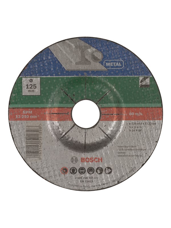 Bosch SKRUBSKIVE 125X6MM Metaal GL