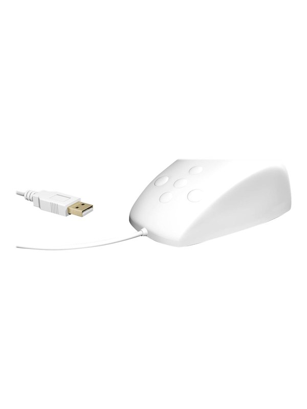 KeySonic KSM-3020M-W - Muis - 5 knoppen - Wit