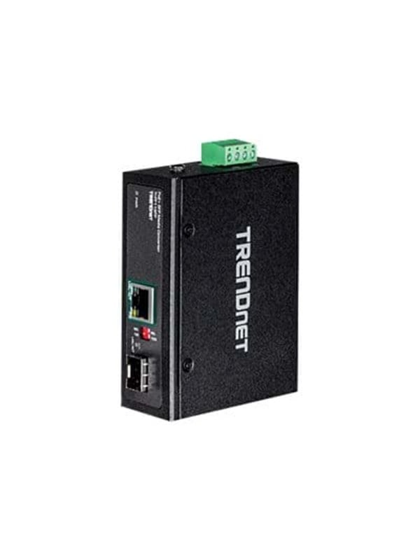 TRENDnet TI-PF11SFP Media Converter Industriële SFP naar Gigabit PoE+
