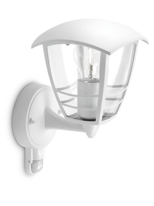 Philips Creek wall lantern white 1x60W 230V
