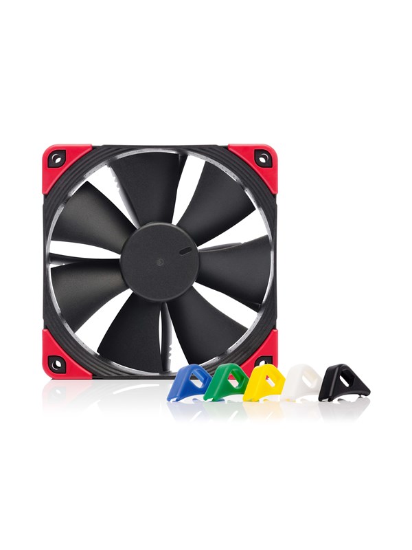 Noctua NF-F12 PWM chromax.black.swap - Case ventilator - 120mm - Black - 22 dBA