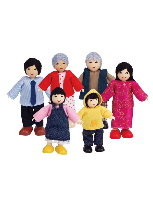 Hape Doll House Asian Family