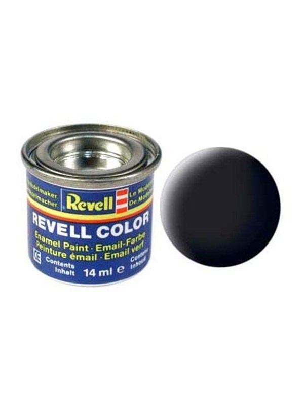 Revell enamel paint # 08-black Mat