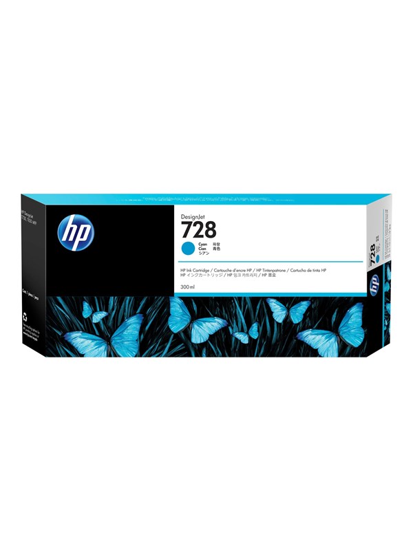HP F9K17A nr. 728 inktcartridge cyaan extra hoge capaciteit (origineel)