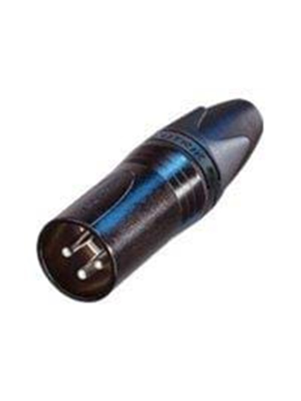 Neutrik NC3MXX-BAG XLR 3-pins (m) connector / zwart