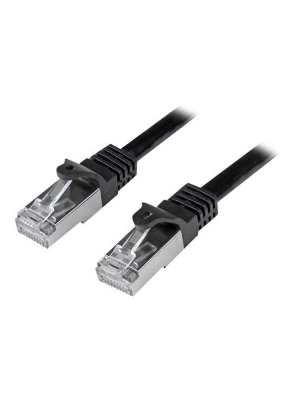 StarTech.com 0.5m Black Cat6 / Cat 6 Shielded (SFTP) Patch Cable 0.5 m - patchkabel - 50 cm - sort - Zwart - 0.5m