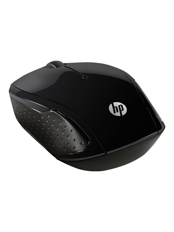 HP 200 2.4 GHz USB draadloze muis met rode LED 1000 DPI optische sensor, zwart