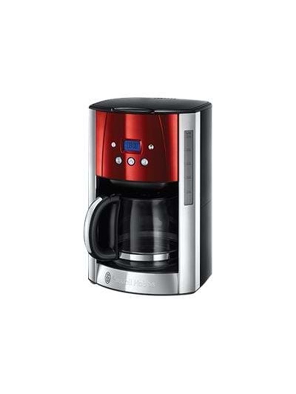 Russell Hobbs 23240-56 Luna Solar Red - Filterkoffiezetapparaat met glazen kan - Rood