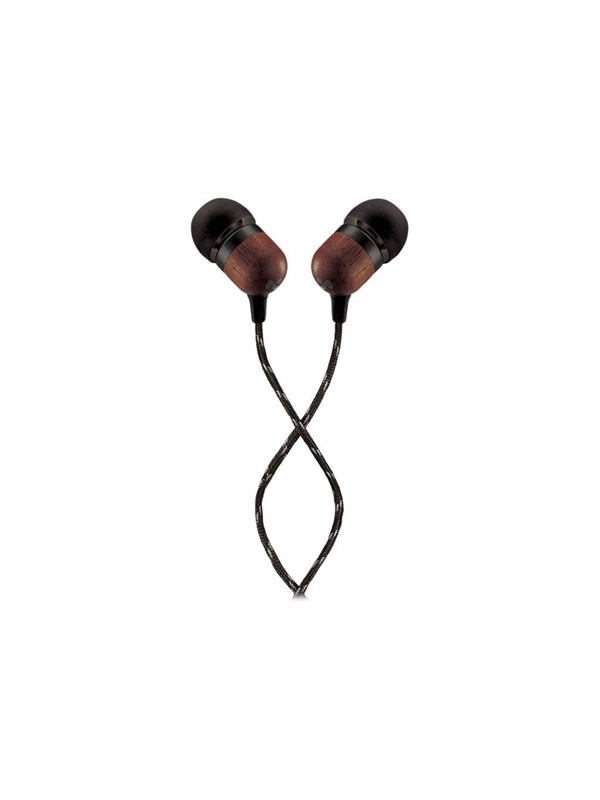 House of Marley Smile Jamaica Oortjes met Draad - Bedrade Oordopjes 3,5 mm Aansluiting - Met Microfoon en 1knopsbediening - Eco Friendly Design - 9 mm Drivers - Knoopvrije Kabel - Zwart