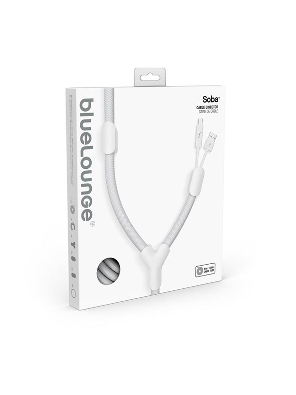 Bluelounge Soba Opgeruimde Kabels - Wit