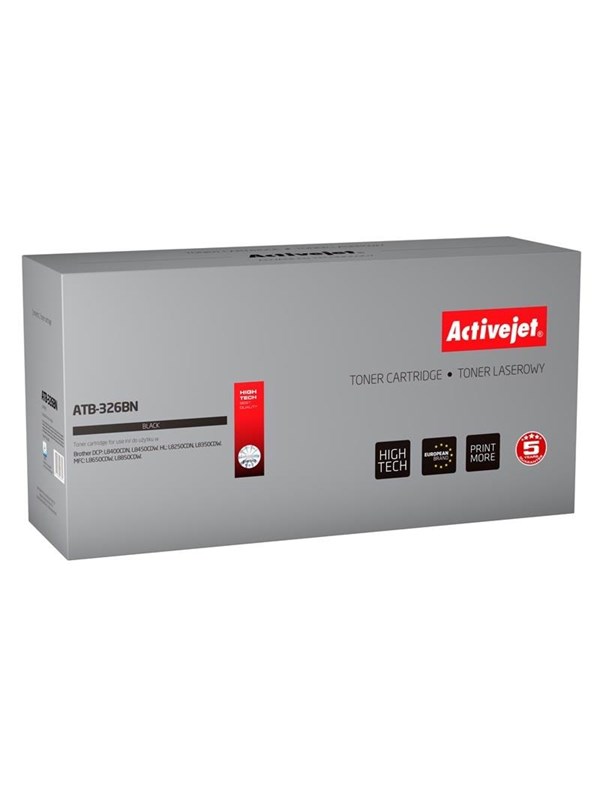 ActiveJet ATB-326BN Toner voor Brother-printer; Brother TN-326BK Vervanging; Opperste; 4000 pagina's; zwart.