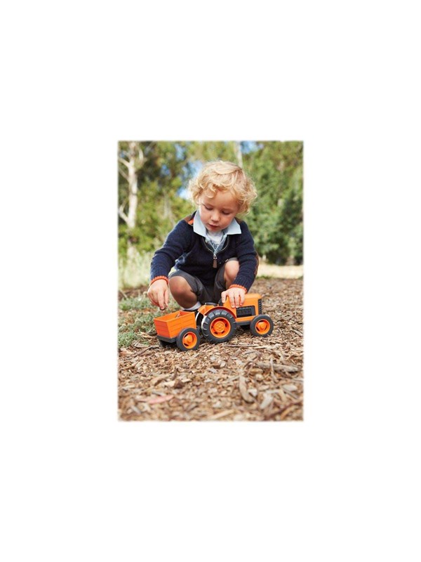 Speelgoed tractor met aanhangwagen - Green Toys