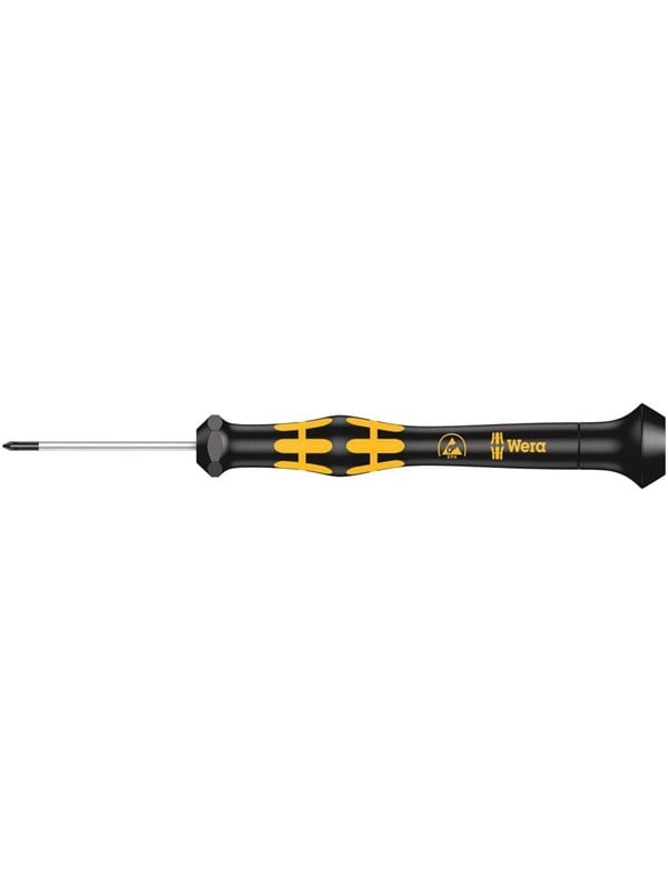 Wera 1550 PH Kraftform Micro 05030117001 ESD Kruiskop schroevendraaier PH 000 Koplengte: 40 mm