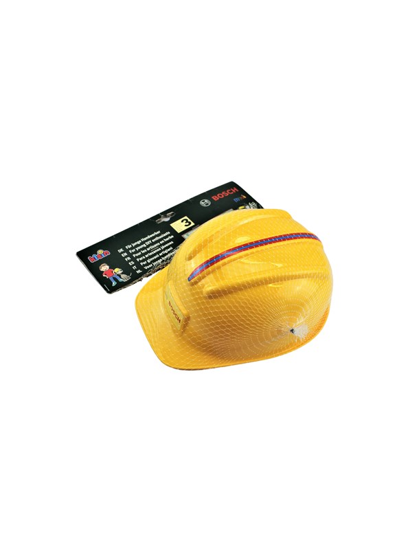 Klein Toys Bosch mini speelgoed helm - in grootte verstelbaar - geeft plezier geen bescherming - geel