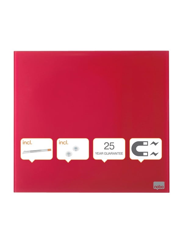 Nobo Glassboard Diamond 30x30cm Sq Rood