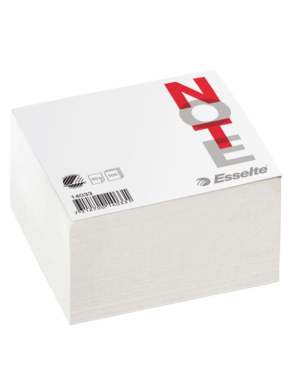 Esselte Pad-cube 10x10cm 500 vel wit