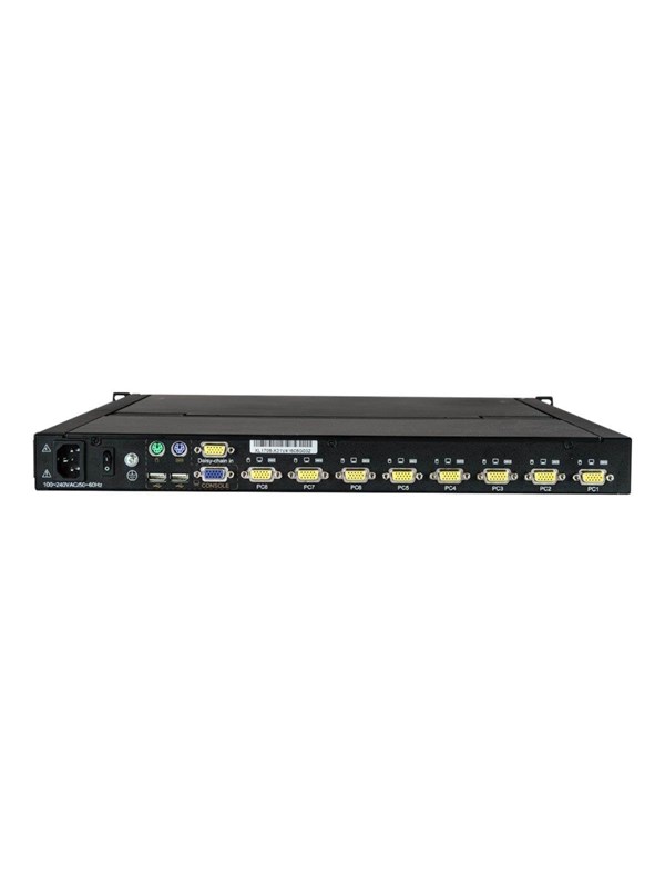 StarTech.com 8-poorts Rackmount KVM-console voor serverrack - 19 inch - 1U - KVM-console - 19
