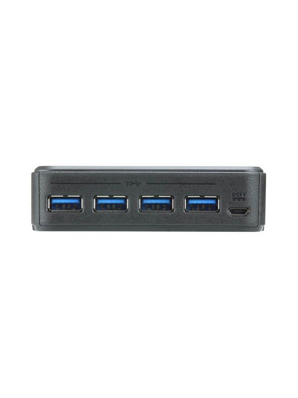 ATEN US234 - 2 x 4 USB 3.2 Gen1 Peripheral Sharing Schakelaar USB hub - 4 - Grijs