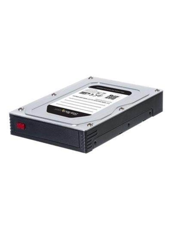 StarTech.com 2.5" Aan 3.5" Hard Drive AV / multimedia paneel - For SATA and SAS SSDs/HDDs - storage enclosure - SATA 6Gb/s / SAS 6Gb/s - SAS 6Gb/s SATA 6Gb/s