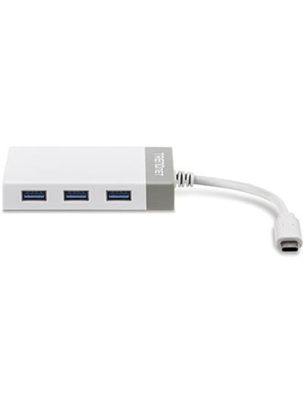 TrendNet TUC-ETGH3 TUC-ETGH3 USB-hub 3 poorten USB-C, USB-A, RJ45 USB 3.0 5 GBit/s Grijs